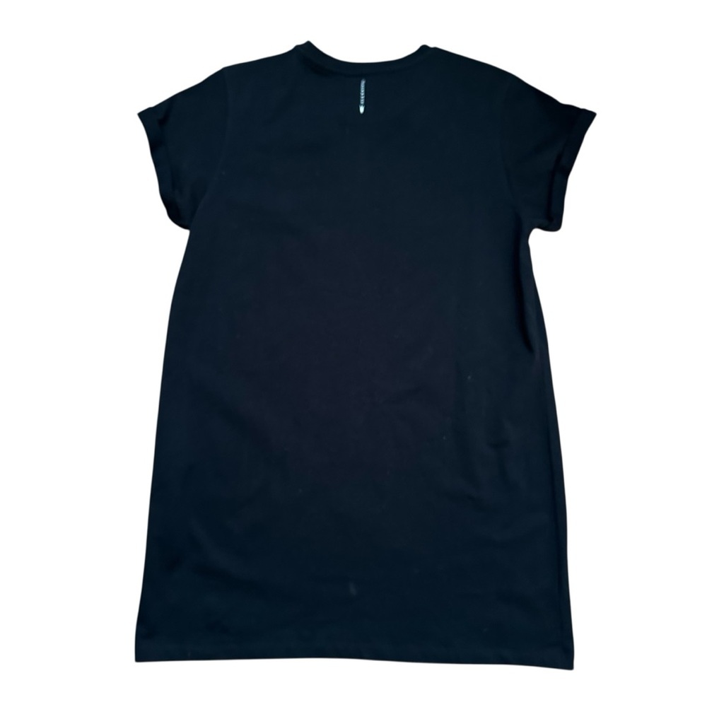 Allsaints Organic Cotton Anna Black T-Shirt Mini Dress Sz: M - Picture 5 of 8